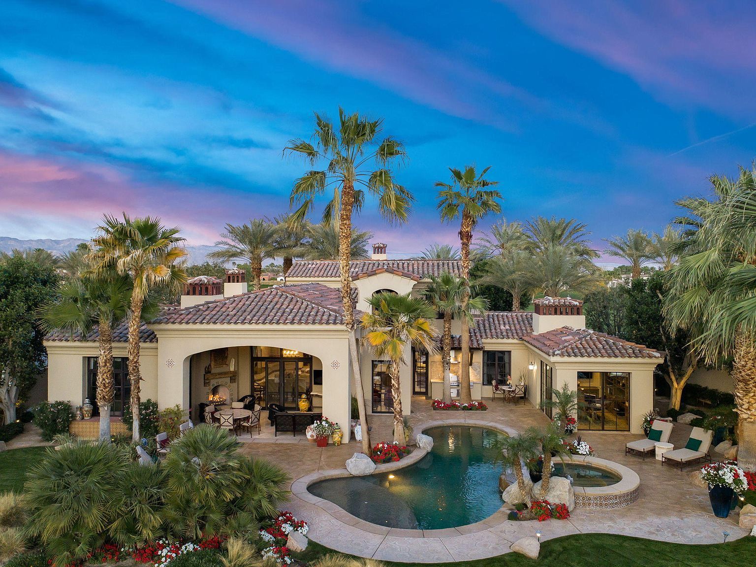 La Quinta, Santa Rosa Mountain Views Dramatic Gorgeous Desert Sunsets